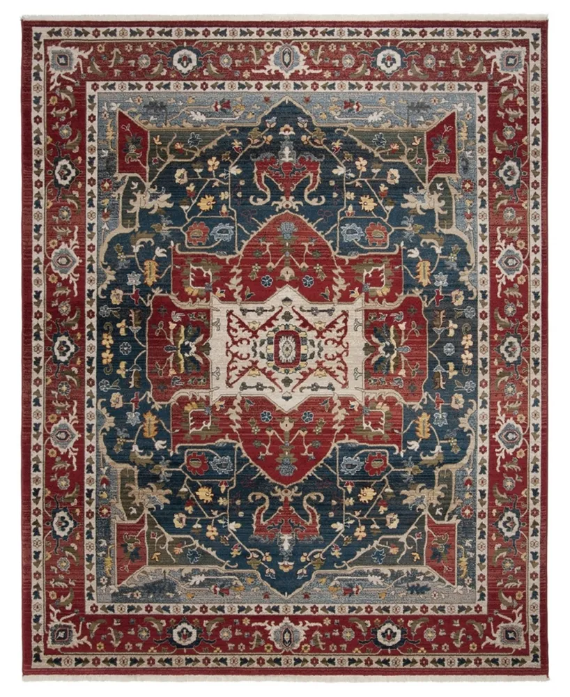 Lauren Ralph Lauren Camille LRL1225A Red and Navy 8' X 10' Area Rug