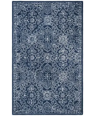 Lauren Ralph Lauren Etienne LRL6603N Navy and Ivory 2'6" X 4' Area Rug