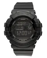 Baby-g Watch, Women's Digital Black Resin Strap 42x46mm BGD140