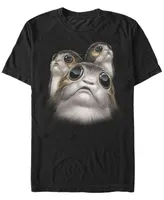 Star Wars Men's Porgs Big Eyes Short Sleeve T-Shirt