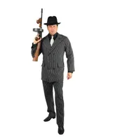 BuySeasons Men's Gangster Black and White Adult Costume