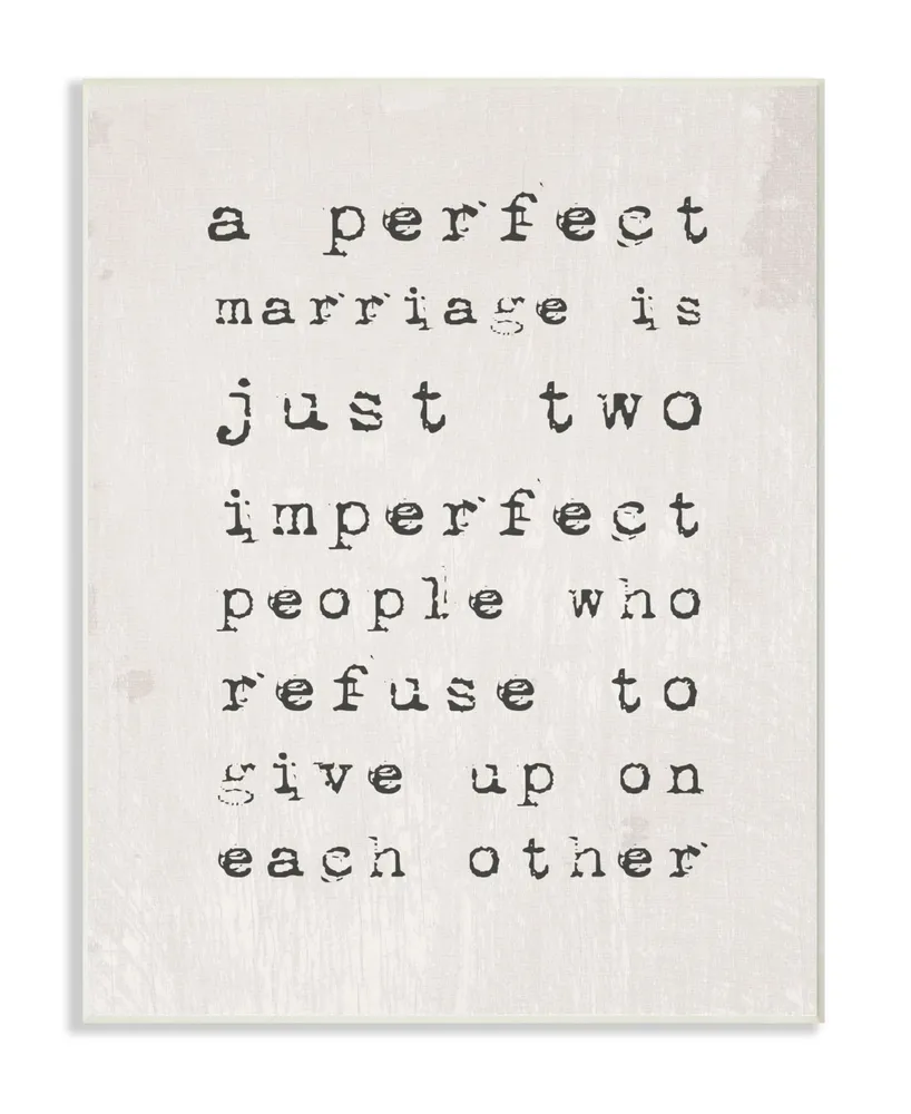 Stupell Industries A Perfect Marriage Wall Plaque Art, 10" x 15"