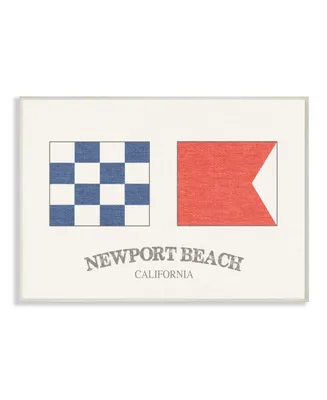 Stupell Industries Newport Beach Nautical Flags Wall Plaque Art, 10" x 15"