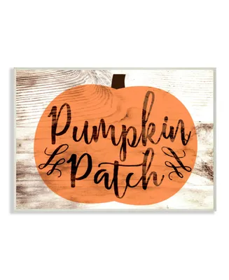 Stupell Industries Pumpkin Patch Halloween Typography Wall Plaque Art, 10" x 15"