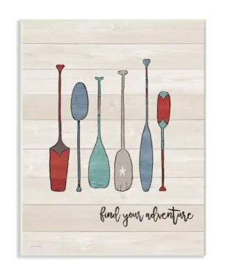 Stupell Industries Find Your Adventure Canoe Paddles Wall Art Collection