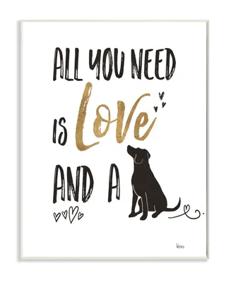 Stupell Industries Dog Lover Typography Wall Plaque Art, 10" x 15"