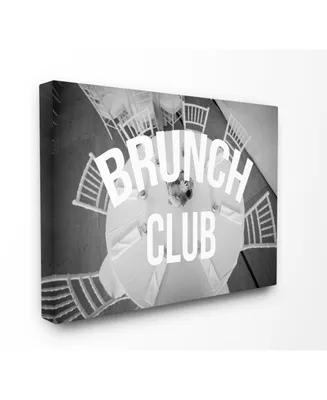 Stupell Industries Brunch Club Table Canvas Wall Art, 30" x 40"