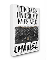 Stupell Industries Glam Bags Under My Eyes Black Bag Canvas Wall Art, 30" x 40"