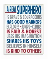 Stupell Industries Home Decor Typography Art, A Real Superhero Wall Plaque Art, 12.5" x 18.5"