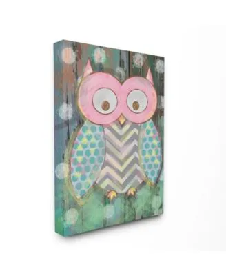 Stupell Industries The Kids Room Distressed Woodland Owl Art Collection