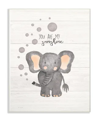 Stupell Industries You Are My Sunshine Elephant Wall Plaque Art, 10" x 15"