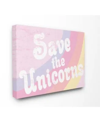 Stupell Industries Save The Unicorns Art Collection
