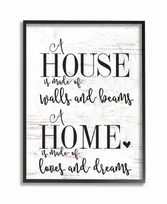 Stupell Industries Home Loves and Dreams Framed Giclee Art, 11" x 14"