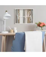 Stratton Home Decor Rustic "family" Wood Wall Decor