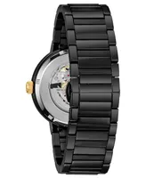Bulova Men's Futuro Black Stainless Steel Bracelet Watch 42mm