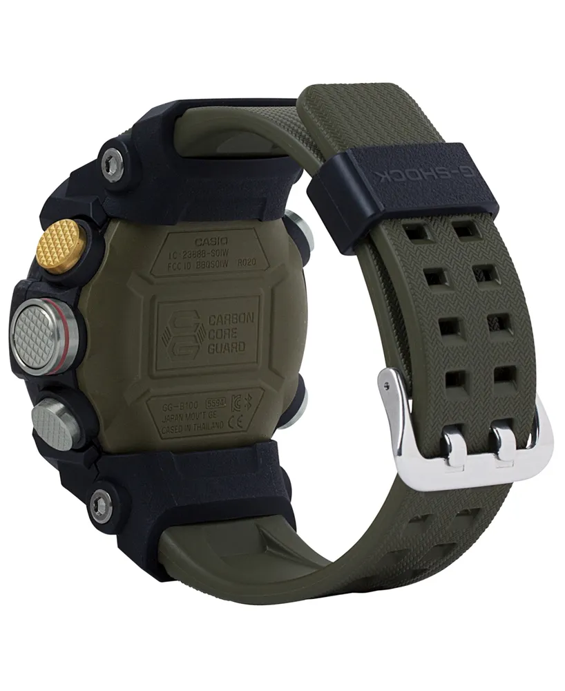 G-Shock Men's Analog-Digital Connected Mudmaster Green & Black Resin Strap Watch 53.1mm