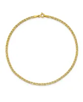 Anchor Chain Anklet in 14k Yellow Gold