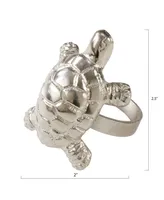 Saro Lifestyle Turtle Dinner Napkin Ring, Set of 4