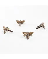 Saro Lifestyle Bumble Bee Napkin Ring, Set of 4