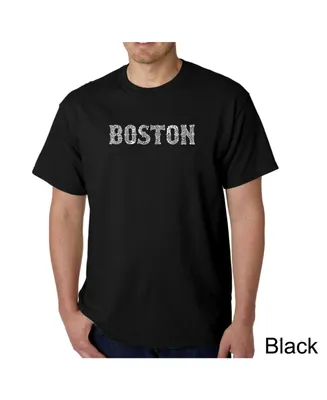 La Pop Art Men's Word T-Shirt - Boston Neighborhoods