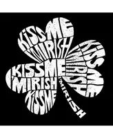 La Pop Art Men's Word Long Sleeve T-Shirt - Kiss Me I'M Irish