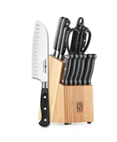 Cook N Home 15-Piece Knife Set with Storage Block,Model 02630