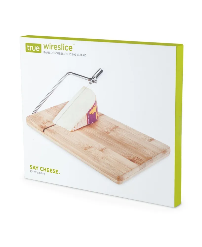 True Wire Slice Bamboo Cheese Slicing Board