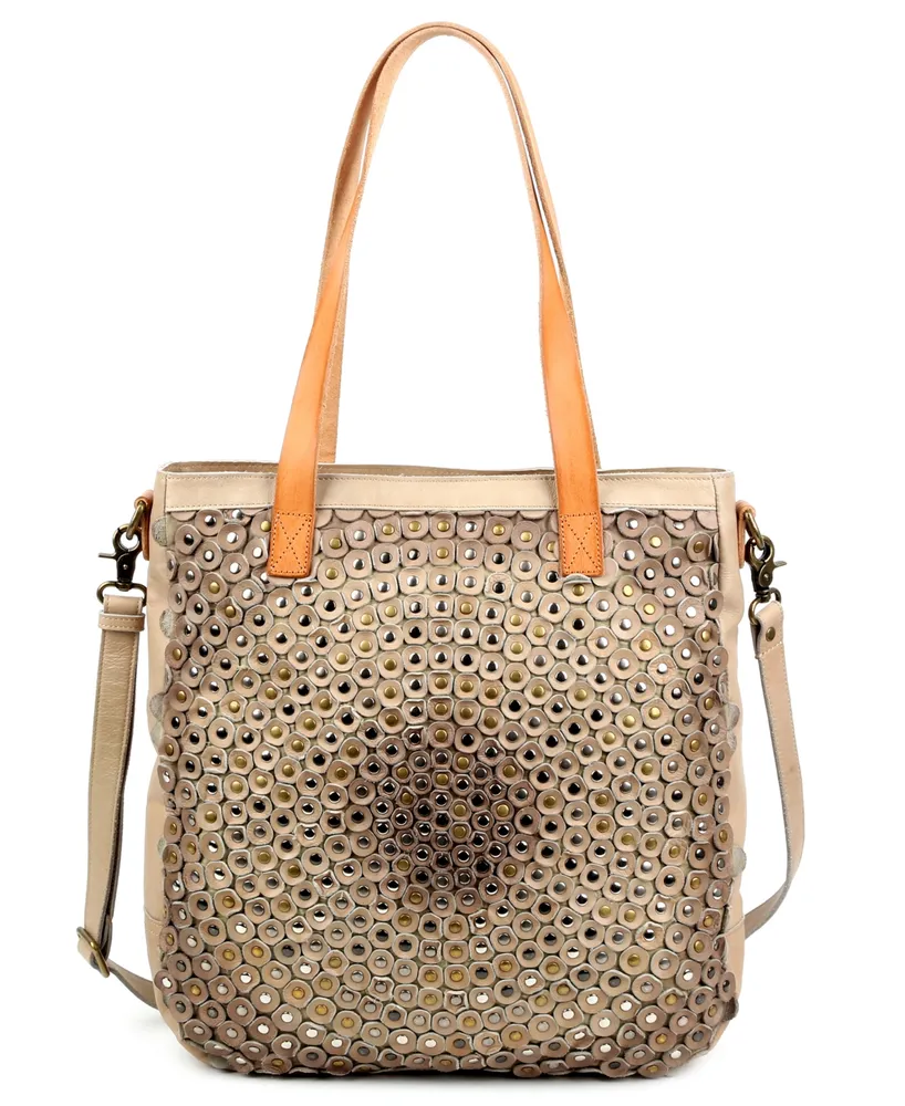 Old Trend Stellar Stud Leather Tote Bag