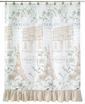 Avanti Paris Botanique Printed Shower Curtain, 72" x 72"