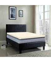 Payton 2" High Density Foam Mattress Topper, Full