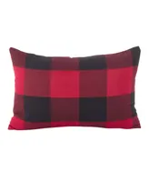 Saro Lifestyle Buffalo Plaid Decorative Pillow, 13" x 20"