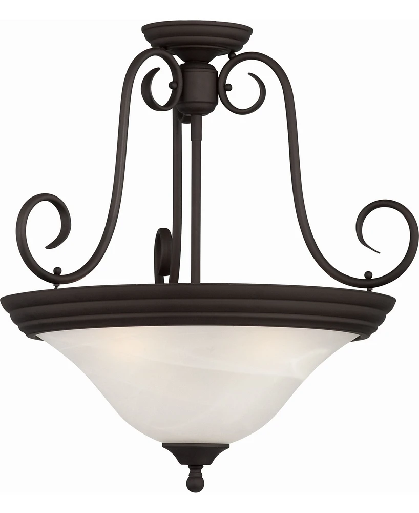 Volume Lighting Troy 3-Light Convertible Hanging Pendant