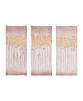 Madison Park Twilight Forest Gel Coated Canvas with Gold Foil 3-Pc Set