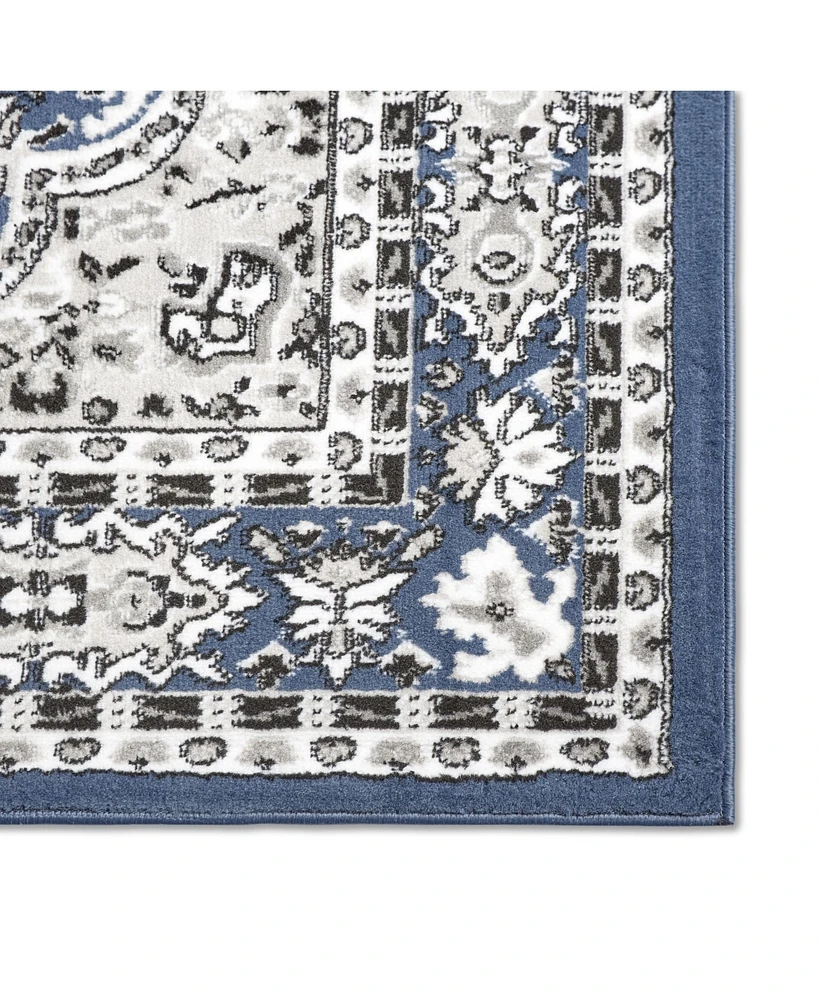 Global Rug Design Loma LOM01 Dark Blue 5'2" x 7'4" Area Rug