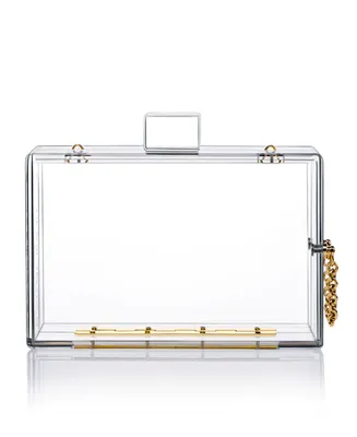 Milanblocks Trendy Transparent Acrylic Clutch