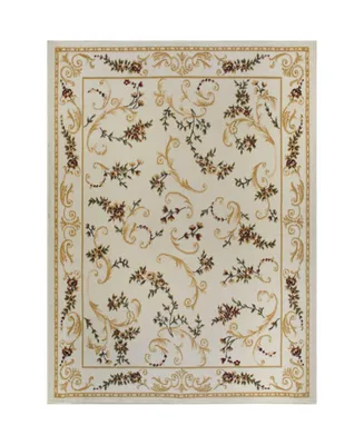 Global Rug Designs Vision VIS02 Ivory 7'8" x 10'4" Area Rug