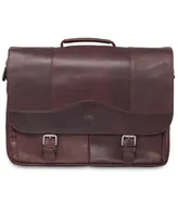 Mancini Buffalo Collection Porthole Laptop/ Tablet Briefcase