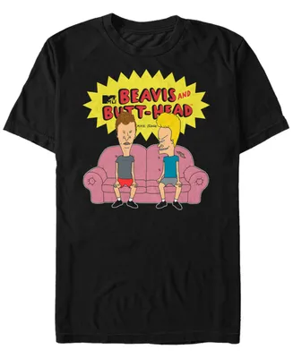 Beavis and Butthead Mtv Men's The Couch Life Logo Short Sleeve T-Shirt