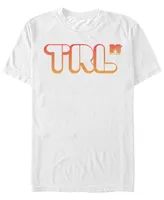 Mtv Men's Orange Total Request Live Logo Short Sleeve T-Shirt