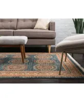 Bayshore Home Ojas Oja2 Navy Blue Area Rug Collection