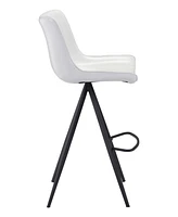 Zuo Aki Bar Chair, Set of 2
