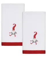 Avanti Gnome Walk Holiday Cotton 2-Pc. Fingertip Towel Set, 11" x 16"