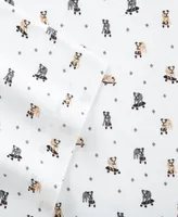 Poppy & Fritz Skateboarding Bulldogs Queen Sheet Set