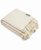 Vera Wang Twill Fringe Lace Throw