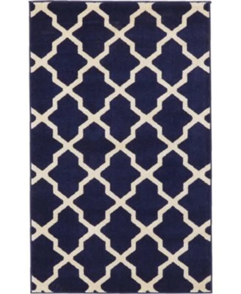 Bayshore Home Arbor Arb2 Navy Blue Area Rug Collection