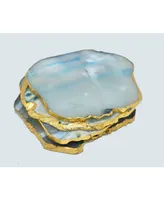 Nature's Decorations - Agate Gnarled Coasters, Set of 4