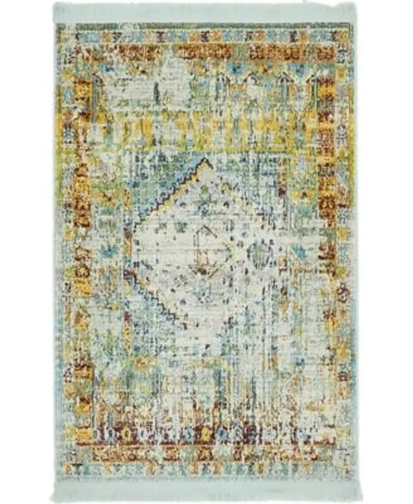 Bayshore Home Kenna Ken2 Light Blue Area Rug Collection