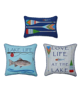 Pillow Perfect Lake Life Collection- Set of 3