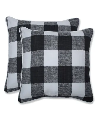 Anderson Check 16" x 16" Outdoor Decorative Pillow 2-Pack