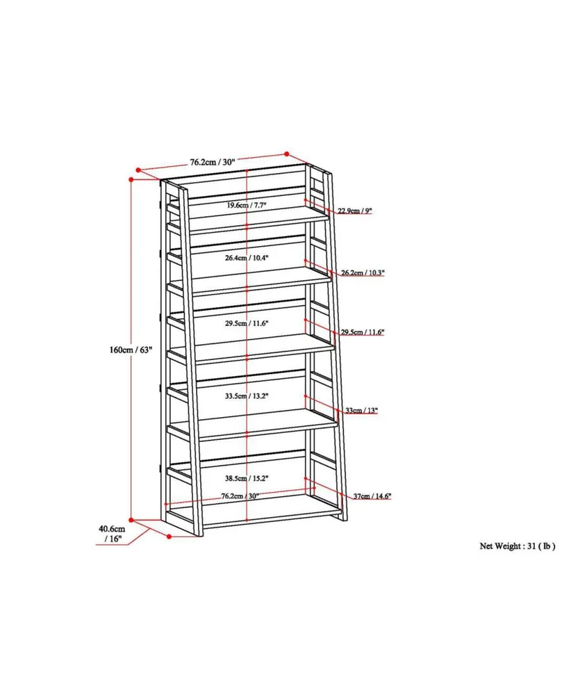 Acadian Ladder Bookcase